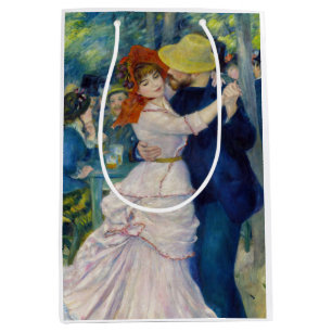 Sacola Para Presentes Média Pierre-Auguste Renoir - Dança em Bougal