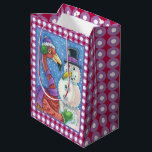 Sacola Para Presentes Média PINK FLAMINGO SNOWMAN CHRISTMAS GIFT BAG Média<br><div class="desc">TRAGA UM SORRISO AO SEU PRESENTE DE FÉRIAS. PINK FLAMINGO E SNOWMAN CHRISTMAS GIFT BAG Magenta/Bolinhas Branca *Personalizar ...  Procure Itens Correspondentes Susan Brack Design</div>