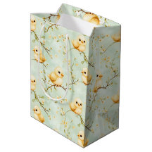 Pintinhos De Bebê Bonitos Padrão Floral Primavera