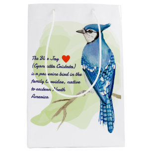 Sacola Para Presentes Média Pintor aquarela azul