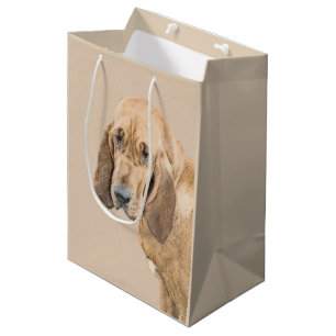 Sacola Para Presentes Média Pintura de galhões - Arte de Cachorro Original