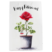 Pintura em Aquarela de Arbusto de Rosa Vermelha pa