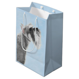 Sacola Para Presentes Média Pintura Schnauzer (Giant, Standard) - Arte Canina