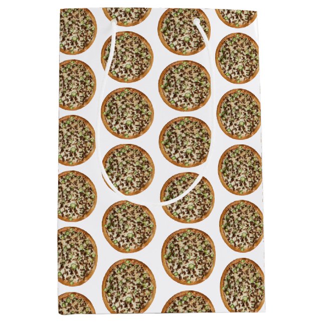 Sacola Para Presentes Média Pizza (Frente)