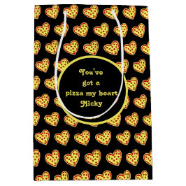 Sacola Para Presentes Média Pizza Meu Coração