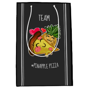 Sacola Para Presentes Média Pizza Pinapple