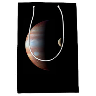 Sacola Para Presentes Média Planeta Gás Júpiter e Lua Galileu