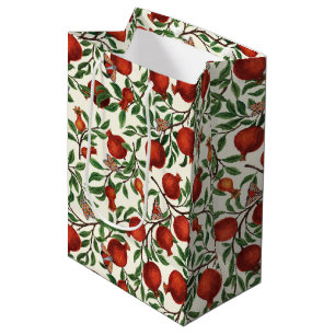 Sacola Para Presentes Média Pomegranatos e Bella Moths em branco