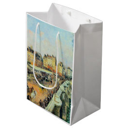 Sacola Para Presentes Média Pont Neuf, Tarde, Sunlight Camille Pissarro