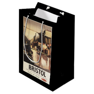 Sacola Para Presentes Média Ponte e barcos de suspensão de Clifton