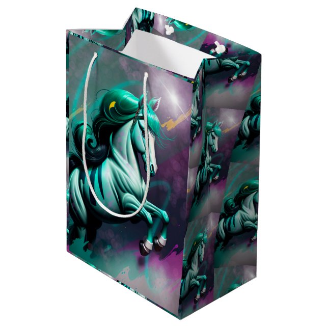 Sacola Para Presentes Média Pony Espírito 3D 24 (Verso inclinado)