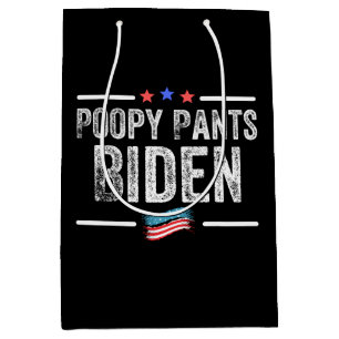 Sacola Para Presentes Média Poopy Pants Biden