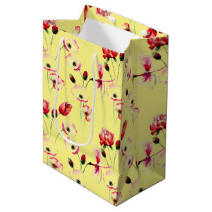 Sacola Para Presentes Média Pópia Padrão Em Amarelo