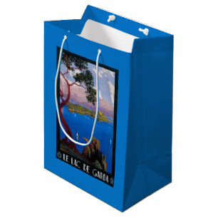 Sacola Para Presentes Média Poster do promocional do viagem de Garda do lago