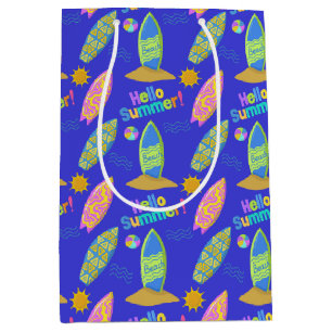Sacola Para Presentes Média Praia de Surf Verão