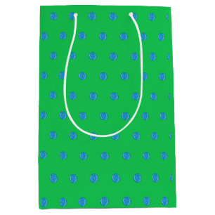 Sacola Para Presentes Média Pré-Pickleball Azul Verde Inicial