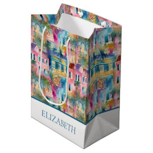 Sacola Para Presentes Média Preppy Charleston Casas Personalizadas