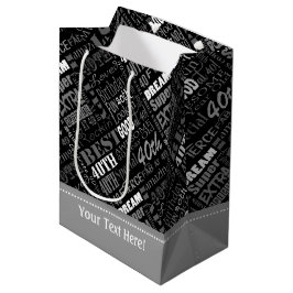 Sacola Para Presentes Média Presentes De aniversário de 40 anos Especial E Úni