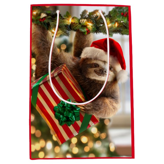 Sacola Para Presentes Média Presentes de engrenagens (Frente)