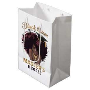 Sacola Para Presentes Média Presentes de Graduação Lindos para Rainha Negra Me