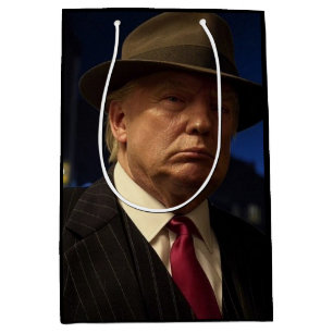 Sacola Para Presentes Média Presidente Americano Donald Trump Padrinho
