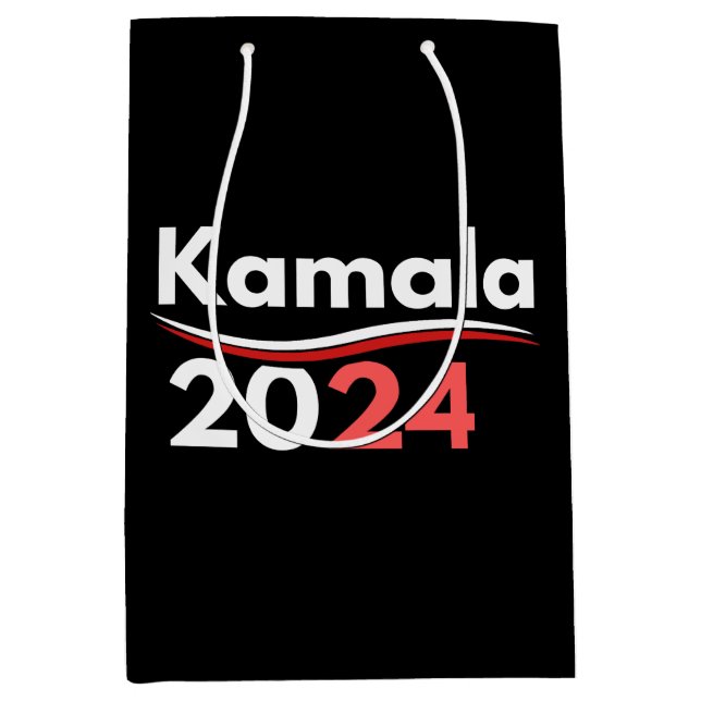 Sacola Para Presentes Média presidente kamala harris, presidente (Frente)