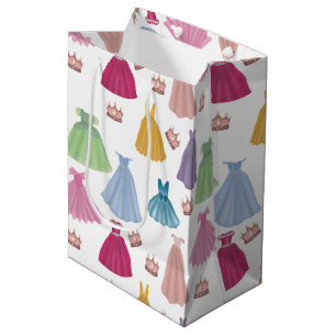 Sacola Para Presentes Média Princesa Veste Fairytale Pequena Garota