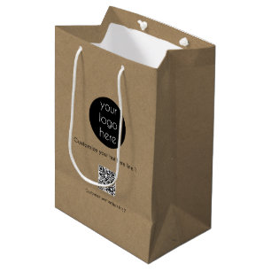 Sacola Para Presentes Média Promocional da empresa de logotipo comercial perso