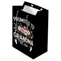 Promovida para Avó 2026 Primeira Vez Nana Floral