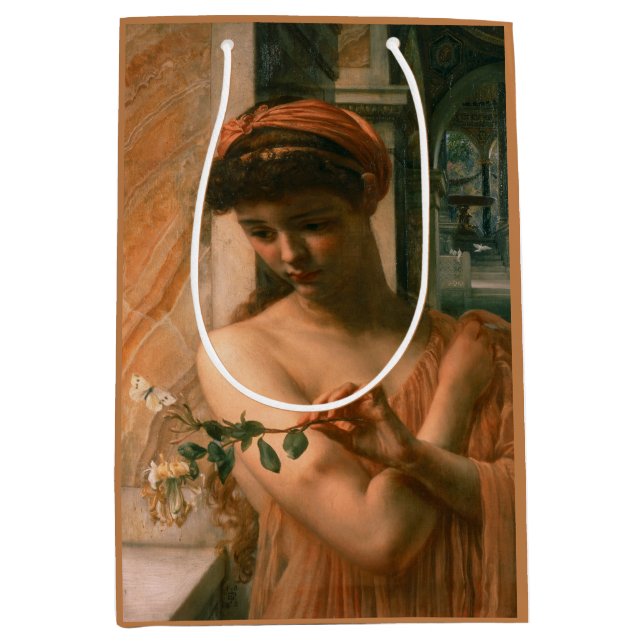 Sacola Para Presentes Média Psyche no Templo do Amor (por Edward Poynter) (Frente)