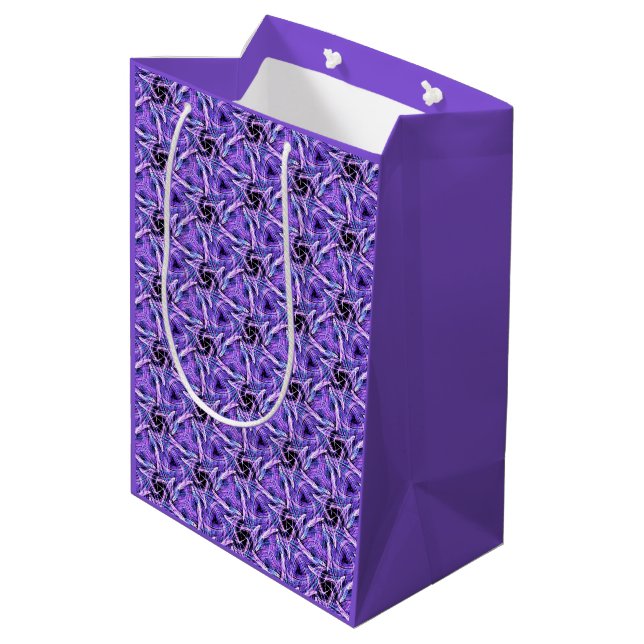 Sacola Para Presentes Média Pulso Violeta (Verso inclinado)