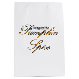 Sacola Para Presentes Média Pumpkin Spice