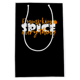 Sacola Para Presentes Média Pumpkin Spice All Halloween Engraçado