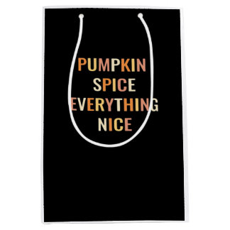 Sacola Para Presentes Média Pumpkin Spice Tudo Bem Fingido