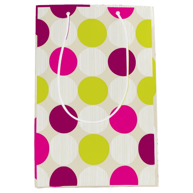 Sacola Para Presentes Média Púrpura e amarelos (Frente)