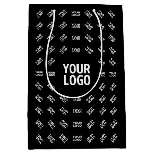Sacola Para Presentes Média Qualquer imagem, design ou logotipo carregado Pa