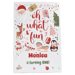 Sacola Para Presentes Média Que aniversário divertido de natal