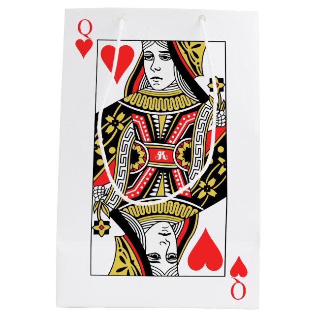 Sacola Para Presentes Média Rainha dos corações (Verso)