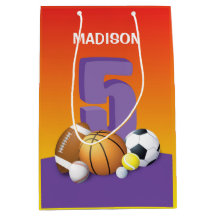 Rapariga 5 Birthday Sports Balls