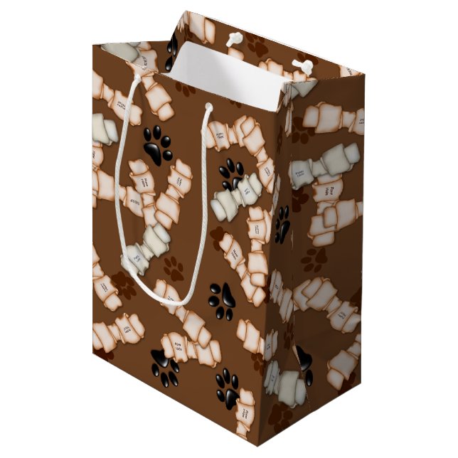 Sacola Para Presentes Média Rawhide Dog Bones-GIFT BAG M (Frente inclinada)