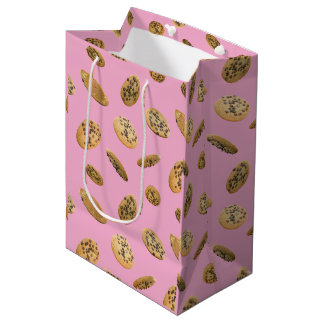 Sacola Para Presentes Média Realistic Cookie Pattern Gift Bag