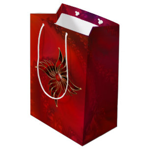 Sacola Para Presentes Média Red As Flame Gift Bag