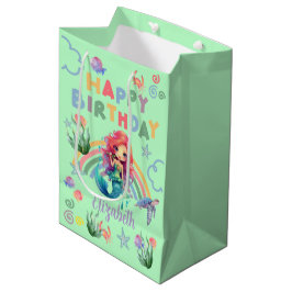 Sacola Para Presentes Média Red Mermaid Gift Bag in Green