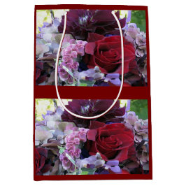 Sacola Para Presentes Média Red Velvet Rosa Gift Bag