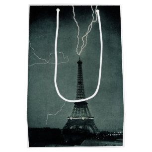 Sacola Para Presentes Média Relâmpago impressionante na Torre Eiffel