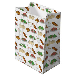 Sacola Para Presentes Média Restaurante Chinês de Comprar Comida Cuisina