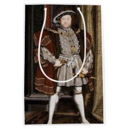 Sacola Para Presentes Média Retrato de Henrique VIII (Hans Holbein, o Jovem)