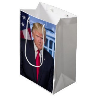 Sacola Para Presentes Média Retrato Presidencial Oficial de Donald Trump