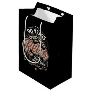 Sacola Para Presentes Média Retro 90 Anos Incríveis Arte por Palavras