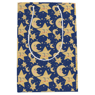 Sacola Para Presentes Média Retro Whimsy Gótico Celestial